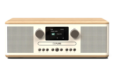 Pure Classic C-D6 FM/DAB+/ BT Radio with CD player | Oak / white