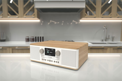 Pure FM/DAB+ Radio med CD afspiller eg/hvid llifestyle