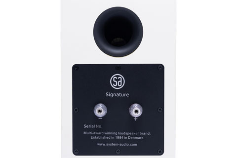 System Audio Signature 5 højttaler hvid bagside