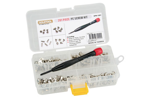 PC screw set, with screwdriver 201 parts