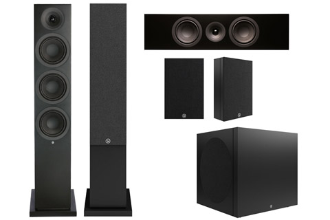 System Audio Signature 5.1 surround speaker system | Black satin,  1 pair
