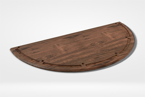 Kristian Juul DISPLAY LUNA Mellemplade, walnut