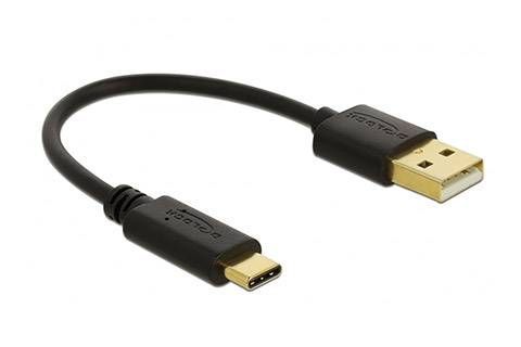 USB-A til USB-C Ladekabel - Black