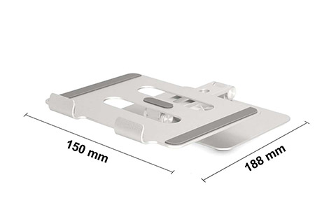 360° tablet bord stativ - Dimensioner