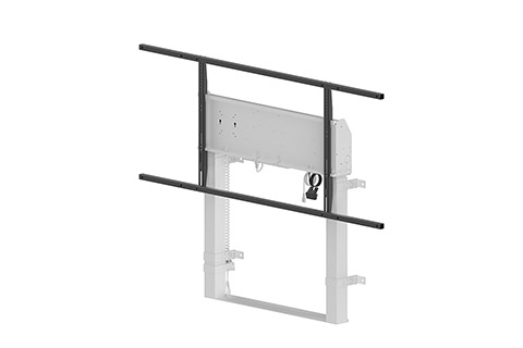 Motorized floor-supported wall mount for screens up to 98