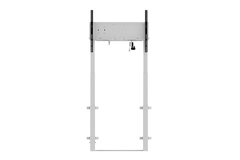 Motorized floor-supported wall mount for screens up to 98