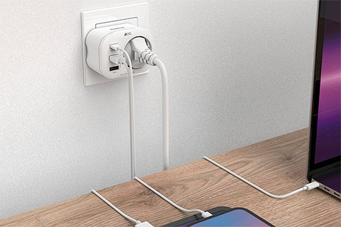 stikkontakt med USB-C/A - Lifestyle