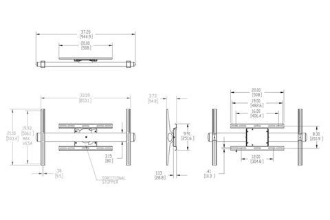 Vogels Pro PFW 6858 beslag