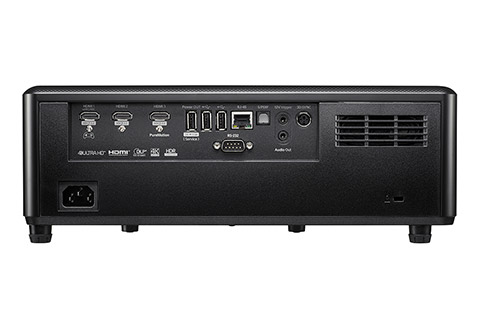 Optoma UHZ2700 4K UHD projektor- bagside, Black