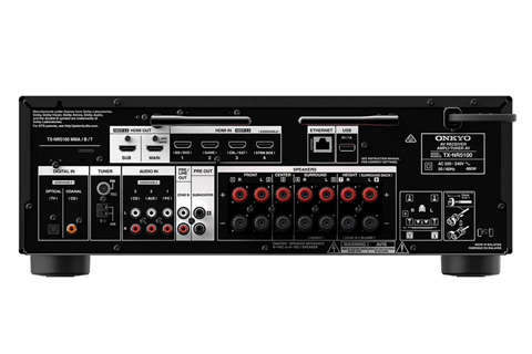 Onkyo TX-NR5100 surround receiver, ports