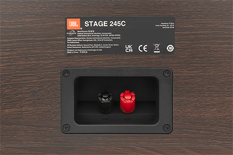 JBL 245C Stage 2 Centerhøjttaler - bagside Sort / Espresso