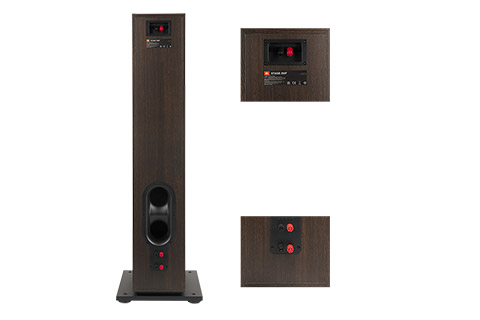 JBL 260F Stage 2 gulvhøjttaler - Bagside Sort/Espresso