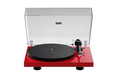 Pro-Ject Debut EVO 2  recordplayer (Pick it MM EVO) rød højglans