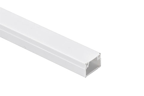 Kabelkanal, selvklæbende, hvid (PVC, 15x10 mm. 2 meter), White