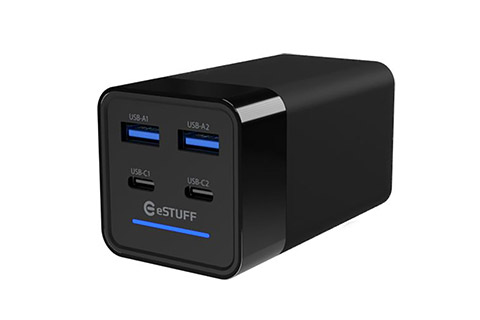 4 Ports USB-A og USB-C 120W PD/QC 3.0