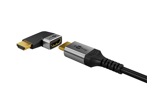 HDMI angled adapter horizontal 90° - Lifestyle