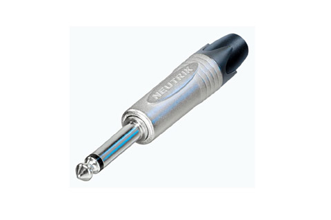 Neutrik 6,3 mm. Jack mono male connector, metal (NP2X)