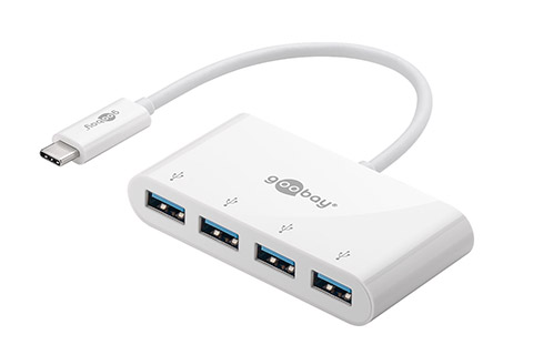 USB-C multiport adaptor (USB-C male to 4x USB-A 3.2 Gen 1 female)