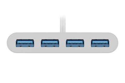 USB-C multiport adaptor (USB-C male to 4x USB-A 3.2 Gen 1 female)