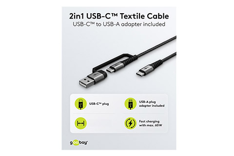 2-i-1 USB-C kabel - Lifestyle