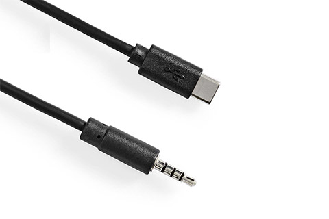 USB-C till 4-polig minijack | 1 meter