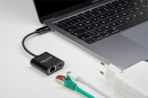 USB-C multiport adapter (USB-C, RJ45)- Lifestyle