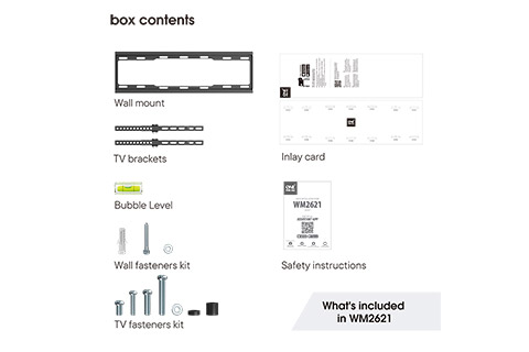 WM2621 TV vægbeslag med tilt 32-90 tommer