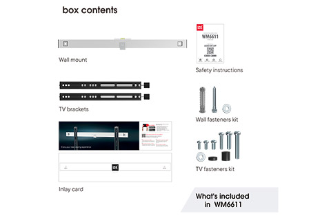 WM6611 TV vægbeslag 32-90 tommer