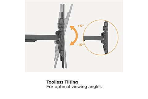 Wide Range TV Wall Mount Pro FULLMOTION (XL) 32-90 tommer