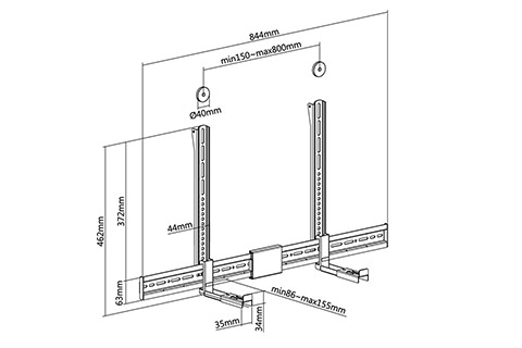 Soundbar beslag