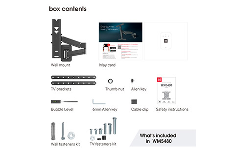 WM5480 TV vægophæng med tilt og drej 32-77 tommer