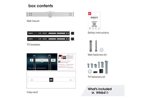 WM6411 TV vægbeslag 32-65 tommer