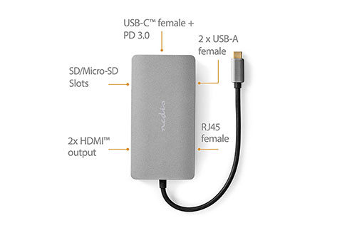 USB-C multiport adapter - Lifestyle