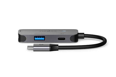 USB-C multiport adapter USB-C han til USB-A/USB-C og HDMI