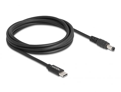 DeLOCK USB-C til DC kabel 5,5 x 2,1 mm