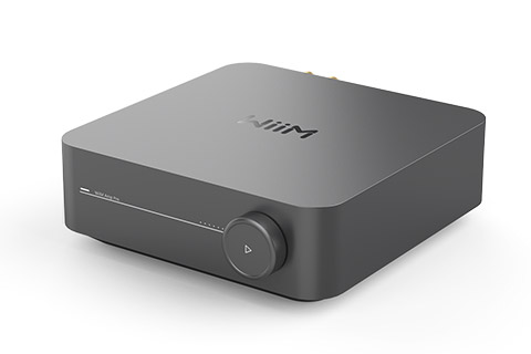 WiiM Amp Pro streaming amplifier, dark grey