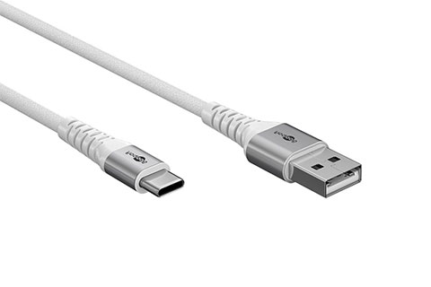 USB-A til USB-C kabel- white