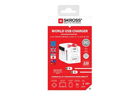 Rejse adapter world USB charger