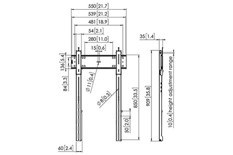 PFW 6815 Display Wall Mount