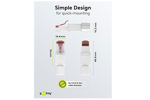 Cat 6 UTP tool-less RJ45 plug - Lifestyle