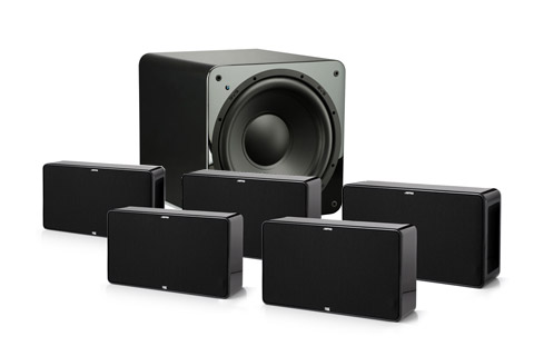 Jamo D 500 5.1 surround system, THX Select 2 approved, black highgloss