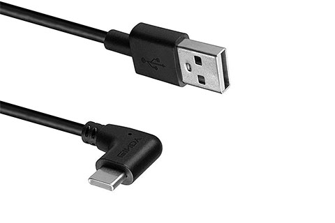 Lindy USB 2.0 kabel vinkel 90° (USB A – USB C, 15W) | 0,50 meter