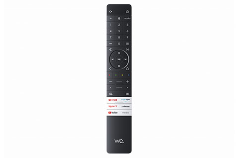 Original remote control for Loewe We. SEE TV - black