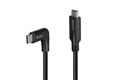 USB 3.2 cable angle 90° USB C – USB C, 60W