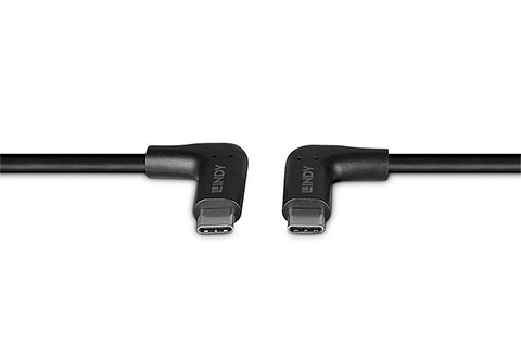 USB 3.2 cable angle 2x 90° USB C – USB C, 60W