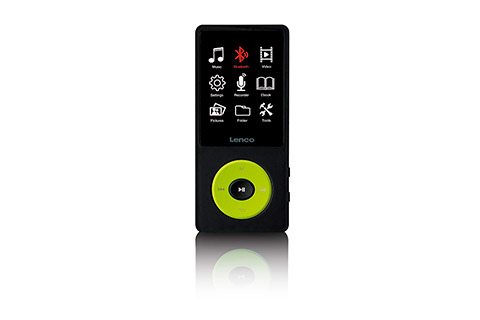 Lenco Xemio-860 MP3/MP4 player with Bluetooth-Green-Front