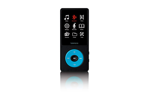 Lenco Xemio-860 MP3/MP4 player with Bluetooth-Blue-Front