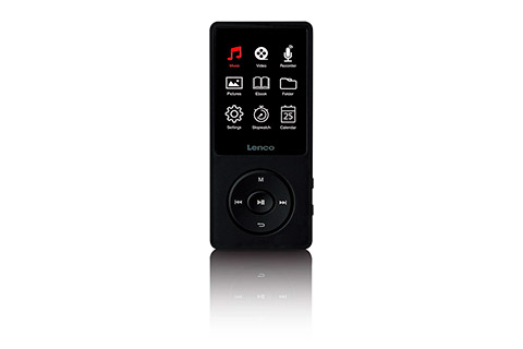 Lenco Xemio-669BK MP3/MP4 player with Bluetooth - Front