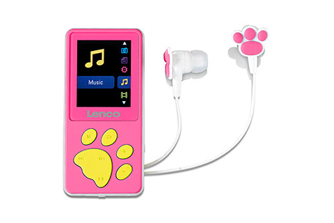 Lenco Xemio-560 MP3/MP4 player with Bluetooth - Pink - Front