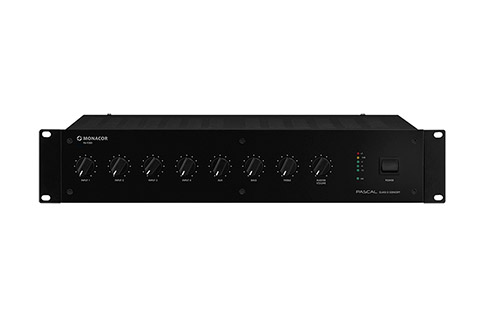 Monacor PA-928D compact stereo amplifier- Front